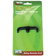 Valterra T1020-1 Black 3" Waste Valve With Capped 3/4 GHT – Bulk Pack
