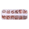 thumbnail image 1 of asddcavvf Ensemble de Décorations d'Ongles 12 Compartiments avec Gemmes d'Ongles en Forme de Papillon et Cœur, 1 of 9