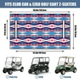 thumbnail image 3 of 51" x 31" Microfiber Golf Cart Bench Seat Cover, Universal Fit for EZGO, Club Car Onward, Yamaha, 3 of 8
