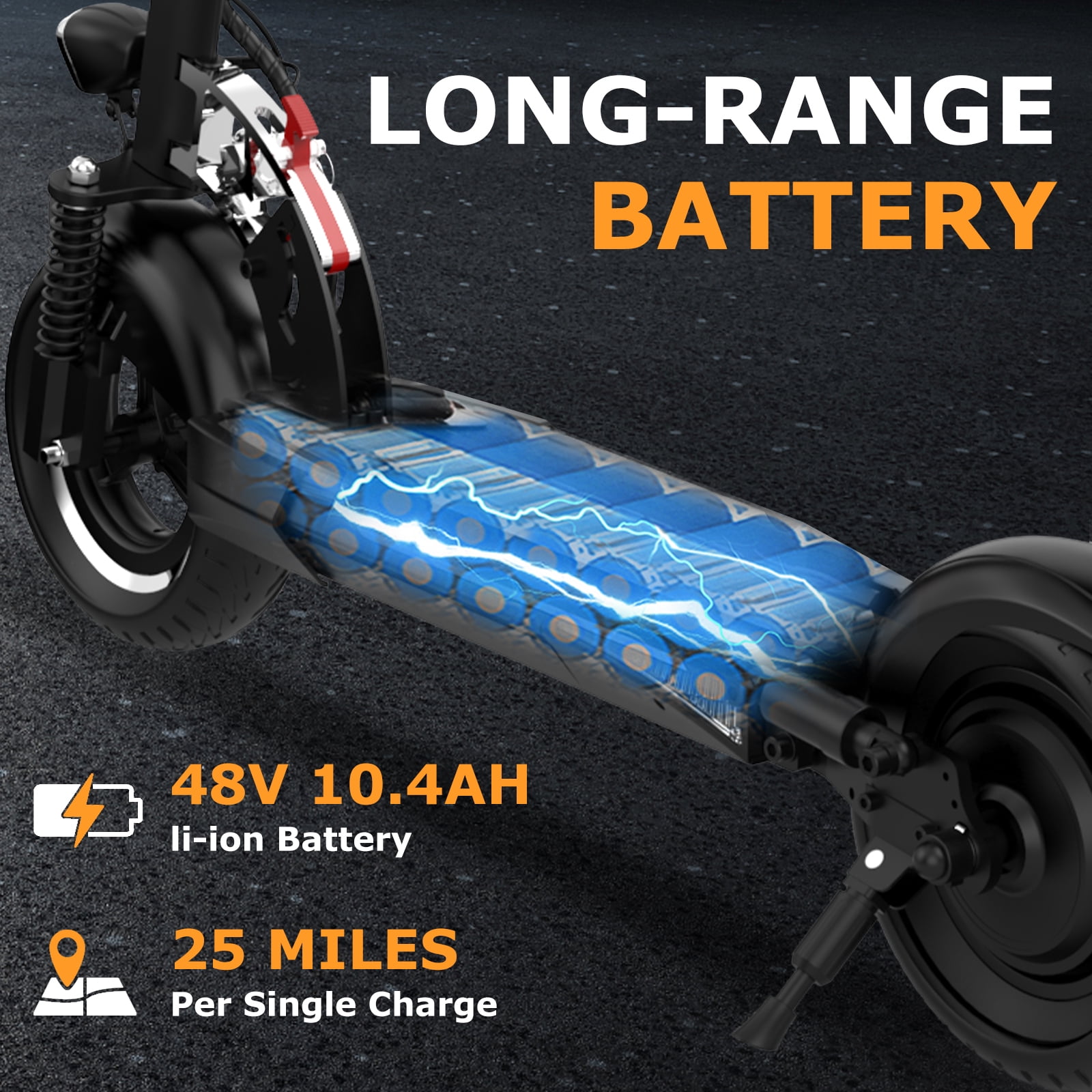 自転車本体 EVERCROSS Electric Scooter Iraq EVERCROSS Electric Scooter with 10 Solid Tires, 800W | Ubuy