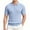 Sky Blue, variant on JULMCOMO Cable Knit Polo Shirts for Men Collared Rib Cuff Short Sleeve Regular Fit Casual Summer Golf Shirt Khaki 2XL