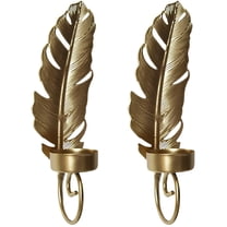 ACDANC 2 Pcs Wall Hanging Candle Holder Home Decor Candlesticks Holders Vintage Sconce Leaf Design Tealight Holder Candle Stand