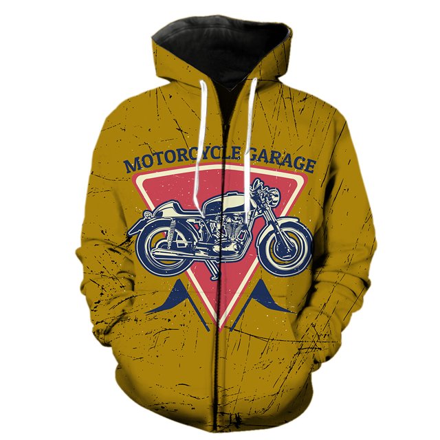 Sudadera con capucha y cremallera para hombre, estilo punk, de dibujos animados, con estampado 3D, estilo informal, para adolescentes