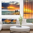 thumbnail image 1 of Lovers at Beach - Seashore Photography Canvas Art Print, 1 of 3