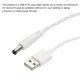 thumbnail image 3 of Cable de alimentación USB a DC de 1 M USB a DC 5.5mm x 2.1mm 5v Cable de alimentación Blanco para Mini Ventilador Cámara Dispositivos de Tableta 1 Pcs, 3 of 5