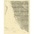 thumbnail image 2 of USGS 15x18 White Modern Wood Framed Museum Art Print Titled - Point Sur California Quad - USGS 1925, 2 of 4