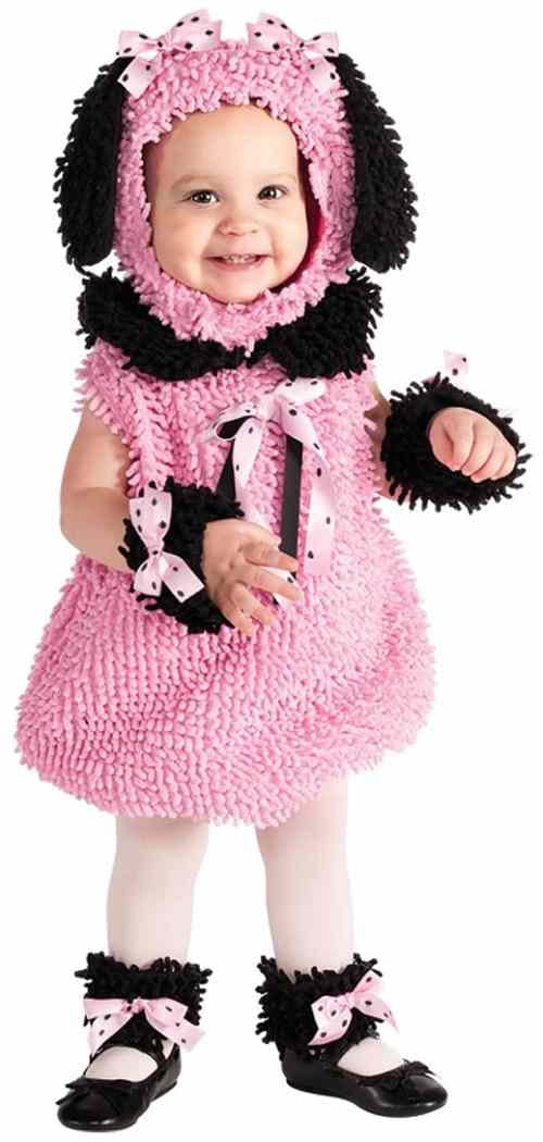 Precious Poodle Pink Puppy Dog Animal Fancy Dress Halloween Baby Child Costume