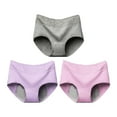 thumbnail image 2 of Rovga Women Panties 3 Pack Menstrual Underwearlace Panties Briefs Mid Waist Briefs Lace Underwear, 2 of 3