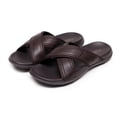 thumbnail image 6 of Busydd Men's Slides Comfortable Cross Strap Summer Shoes Trendy Round Toe Mens Casual, 6 of 7