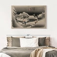 thumbnail image 6 of Elephant Stock Evening Snow At Kambara Wall Art - Horizontal Canvas Wall Art - Living Room Wall Decor - Nature Canvas - Gray And Black Decor By Utagawa Hiroshige - 48" x 32", 6 of 7