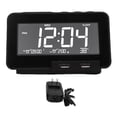 thumbnail image 2 of Wireless  Speaker Clock, LCD Display, 2 Timer Stepless Brightness Adjustment, Desktop Clock Support Time Temperature Weekday for FM,  Play, USB Play, 2 of 7