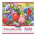 thumbnail image 3 of RoseArt - Colorluxe 500-Piece - Birds and Flowers- Adult Interlocking Puzzle, 3 of 6