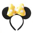 thumbnail image 1 of Diadema con orejas de Mickey de dibujos animados para adultos y niños, diadema con lentejuelas, lazo grande, diadema de conejo de animal, 1 of 6