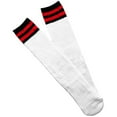 thumbnail image 4 of Uccdo Unisex Girls Boys Knitted Striped Long Socks Children's Knee-High Soccer Socks Stacked Socks, 3-15T, 4 of 8