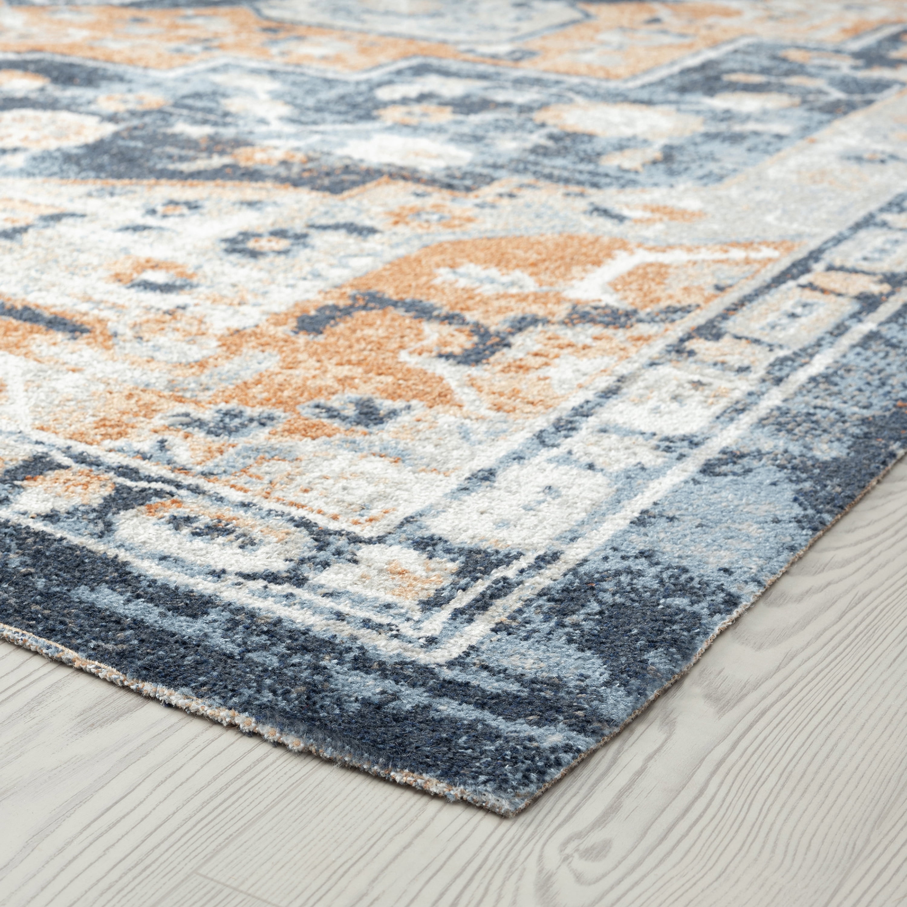 Traditional 9x12 Area Rug (8'9'' x 11'3'') Oriental Rust, Rust Living Room Easy to Clean