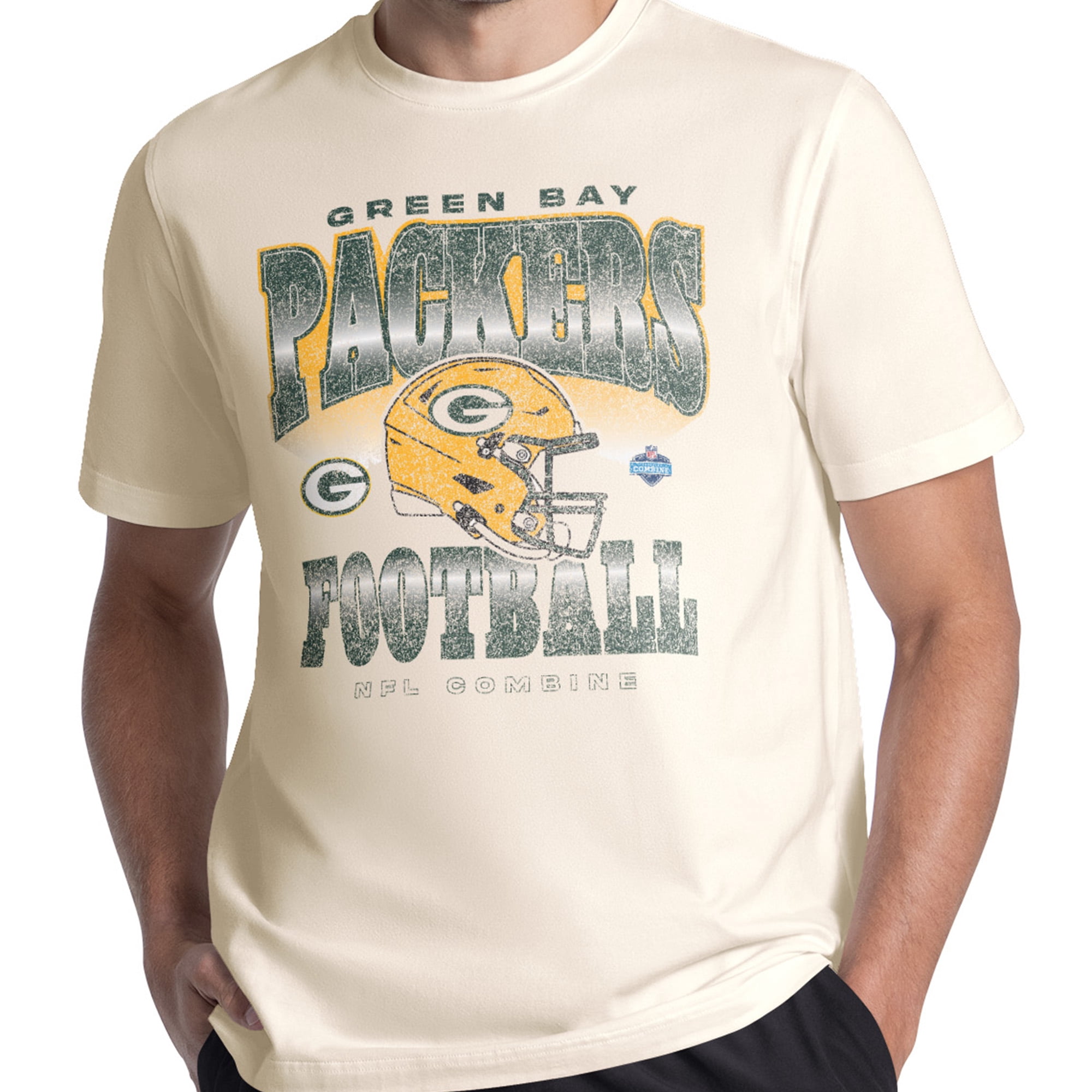 Green Bay Packers Men's NFL Combine Faded Fashion Short Sleeve T-Shirt