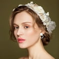 thumbnail image 6 of 6 Pairs Pearl Clip on Earrings Cute Imitation Pearl Dangle Earrings Half Round Teardrop Heart Earrings Non Pierced Gold Plated White Pearl Earrings Wedding Bridal Earrings for Woman White DIY, 6 of 7