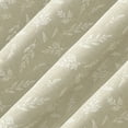 thumbnail image 2 of No. 918 Briarwood Delicate Leaf Textured Sheer Rod Pocket Curtain Panel, 50"W X 63"L, Taupe, 2 of 6