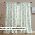 thumbnail image 4 of THD Yasmine Floral Room Darkening Rod Pocket Light Filtering Curtain Panels - Set of 2, 4 of 7