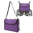 thumbnail image 4 of Sac de Rangement Suspendu pour Fauteuil Roulant, Grande Capacité Pratique Imperméable Coton Matelassé Léger Sac de Rangement Latéral pour Fauteuil Roulant Électrique Violet, 4 of 8