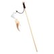 thumbnail image 1 of Juguete interactivo para gatos con plumas y palo de madera. Estimula los instintos naturales., 1 of 3