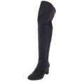 thumbnail image 2 of Alfani Womens Novaa Fabric Almond Toe Over Knee Fashion Boots, 2 of 3
