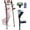 Crutches+Flower Cover, variant on Lefeke Forearm Crutches (A Pair),Adult Arm Crutches with Hand Grip Cushion Pad Elbow Cushion,10 Level Adjustable Lightweight Non-Slip Forearm Crutches