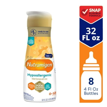 Enfamil Nutramigen Infant Formula, Hypoenic and Lactose Free Formula with Enflora LGG, Fast  from Severe Crying and Colic, Ready-to-Use Liquid, 32 Fl Oz