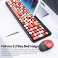 thumbnail image 4 of Mofii 2.4G Wireless Keyboard Mouse Combo keyboard and mouse sharing One receiver USB Interface 110 Key Slot Design Black, 4 of 10
