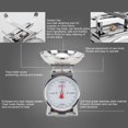 thumbnail image 4 of Mechanical Scale High Accuracy Stainless Steel Dial Food Scale With Removable Bowl For Kitchen Baking Cooking Clear Scale Dial, 4 of 8