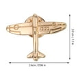 thumbnail image 5 of MRLESS 2pcs Airplane Lapel Pin Badge Set, Plane Brooch for Suit Collar, Travel-Themed Accessory, Unisex Formal Event Pins, 5 of 8
