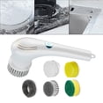 thumbnail image 1 of Cepillo eléctrico para fregar, recargable, resistente al agua, multifuncional, con 5 cabezales para bañera, inodoro, juguetes, fregadero y baño perfecl Fregadora eléctrica, 1 of 8