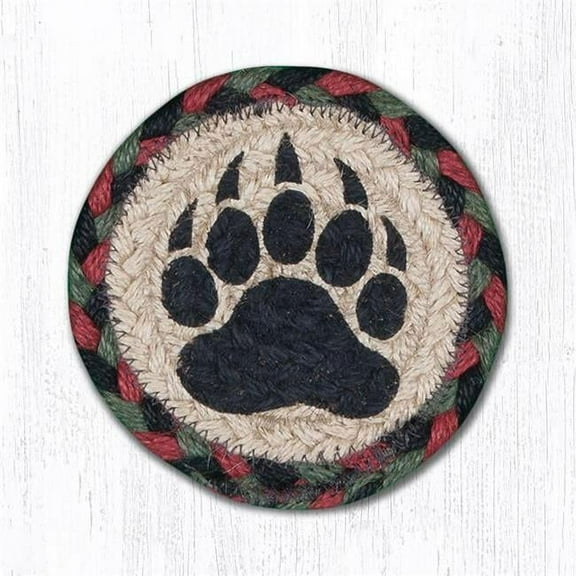 Capitol Importing 31-IC081BP 5 in. Bear Paw Individual Coaster Rug