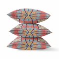 thumbnail image 3 of Red Indigo Cosmic Circle Boho Suede Throw Pillow, 3 of 4