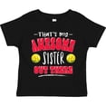 thumbnail image 3 of Inktastic That's My Awesome Sister out There with Softballs Boys or Girls Toddler T-Shirt, 3 of 5