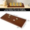 thumbnail image 3 of Challenge Coin Display with 6 Rows Wood Challenge Coin Holder Decorative Collectible Coin Holder Multipurpose Coin Display Stand for Tokens Medals Pins, 3 of 11