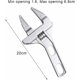 thumbnail image 2 of 6-68mm Adjustable Wrenches Wide Jaw Spanner Bathroom Wrench Aluminum Alloy Hand Tools for Tightening or Loosening Nuts and Bolts, 2 of 5