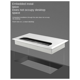 thumbnail image 1 of Caja de Roscar para Escritorio de Oficina de 80 X 80 cm, Tapa para Orificio de Alambre para Mesa de Computadora, Tapa para Cepillo Cuadrado, Color Plateado, 80 X 80, 1 of 5