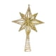 thumbnail image 2 of Adorno decorativo para la parte superior del árbol de Navidad con diseño hueco Estrella Dorada, 2 of 9