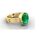 thumbnail image 3 of 7.25 Ratti Panna Stone Original Certified Panna Stone Emerald Ring Adjustable Woman Man Ring, 3 of 3