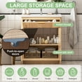 thumbnail image 3 of Teousev 31.5" Single-Sink Bathroom Vanity in Oak with 2 Doors, 3 of 10