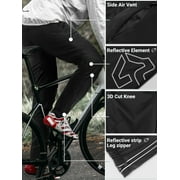 33,000ft Men's Waterproof Cycling Pants, Windproof Breathable Athletic Mountain Bike Pants Running Hiking Sweatpants Sports