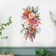 thumbnail image 1 of Adhesivos de pared de PVC con estampado floral de acuarela para mujer, 29 x 50 cm, 1 of 4
