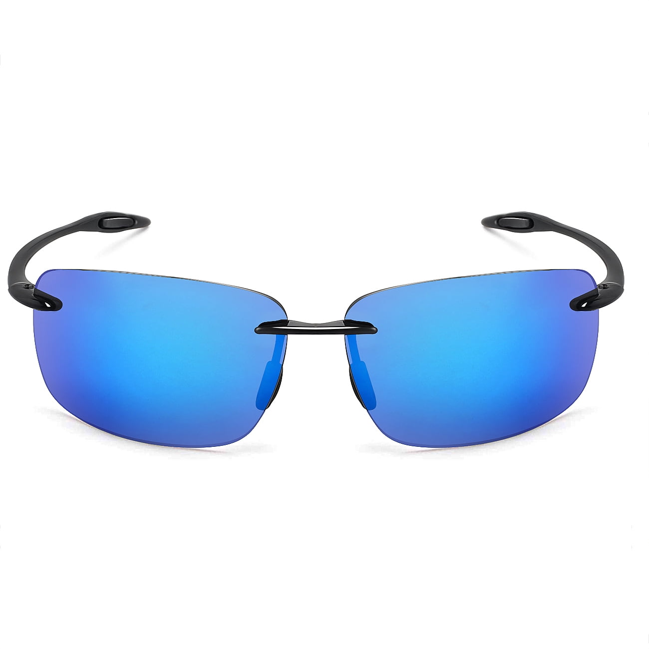JULI Sports Sunglasses for Men Women Tr90 Rimless Frame for Fishing Driving  MJ8009 