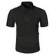 thumbnail image 1 of Camiseta informal de manga corta y color liso para hombre - Tejido ligero y transpirable - Cuello clásico para ocasiones informales de verano, 1 of 5