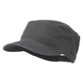 thumbnail image 1 of Garment Washed Heavy Stitching Army Cap - Charcoal Grey OSFM, 1 of 4