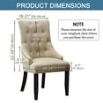 thumbnail image 2 of LKJYER Stretch Wingback Side Chair Slipcover, Removable Wingback Chair Cover Slipcover Nonslip Dining Chair Covers Washable for Dining Room Banquet, 2 of 8