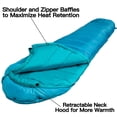 thumbnail image 4 of Saco de dormir Bessport Mummy, 230 x 80 x 55 cm, 2 kg, para climas fríos, 4 of 7