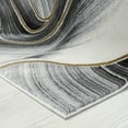thumbnail image 2 of Abani Luna Collection Area Rug Mid Century Modern Bedroom Living Room Decor Floor Rug 8 x 10 Black Grey, 2 of 9