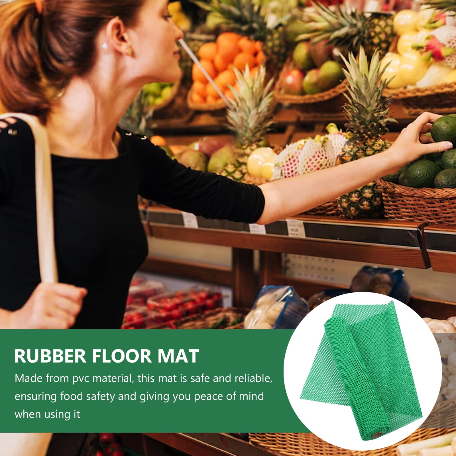 PENIKOKO Breathable Thickened PVC Mat for Fridge Shelves Easy to Clean 1 Roll